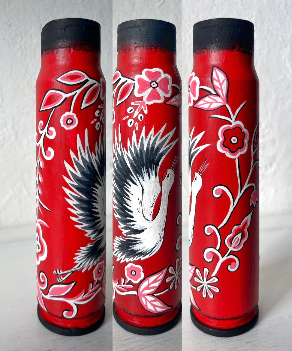 300mm shell artwork with intricate patterns designed by Anna Huliaieva, 16.5cm tall