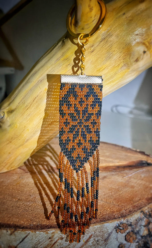 Keychain designed by Ukrainian artist Anna Huliaieva, approximately 15cm long