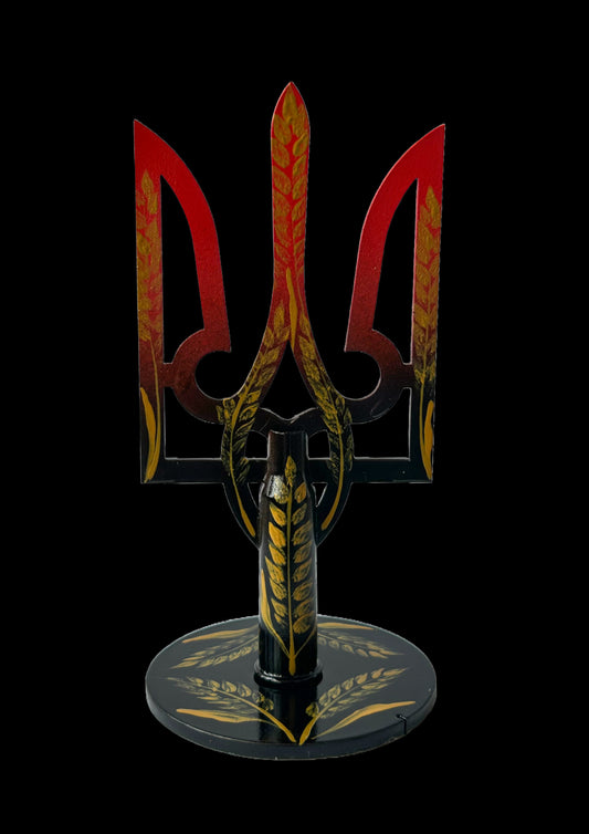 Small tryzub with bullet cartridge. (291)