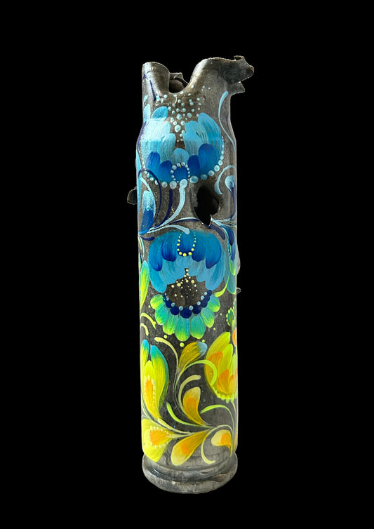 Invólucro gasto de 30mm com desenho de flores. (#311)