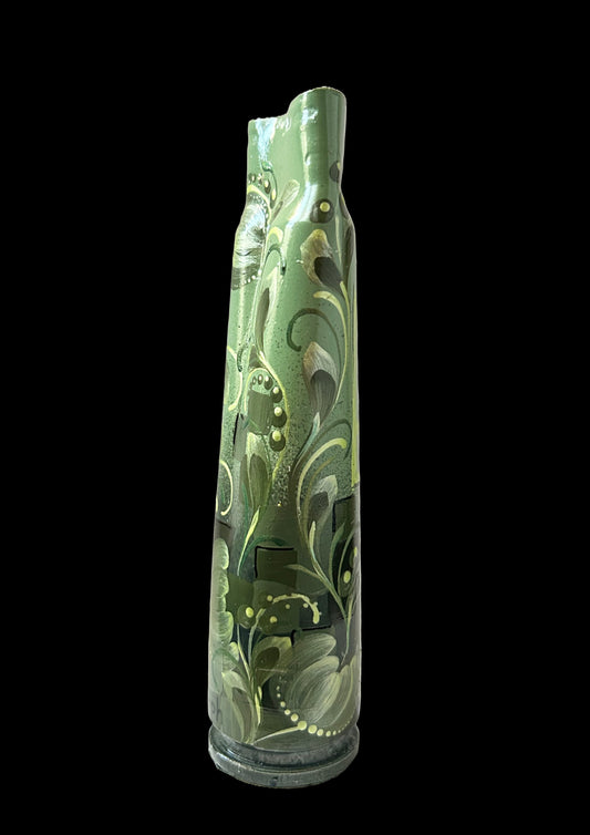 Invólucro gasto de 30mm com desenho de um Tryzub. (#312)