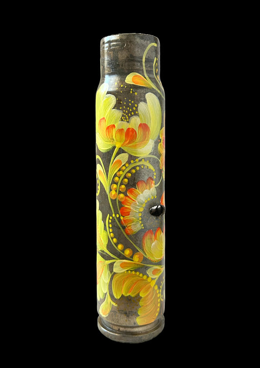 Invólucro gasto de 30mm com desenho de flores. (#313)