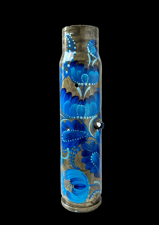 Invólucro gasto de 30mm com desenho de flores. (#314)