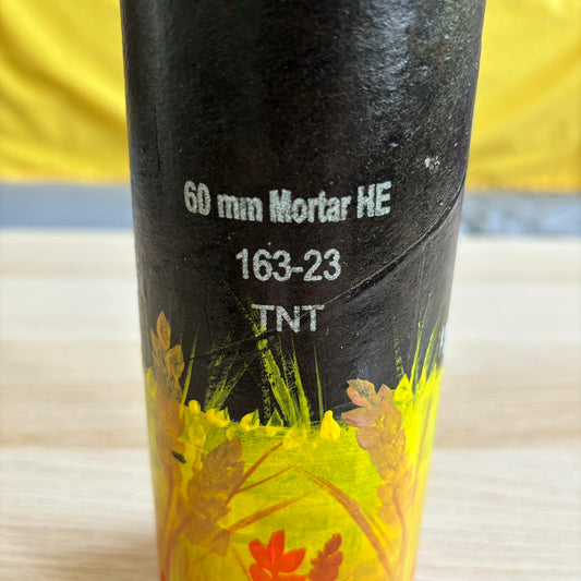 Painted 60mm Mortar Transport Tube - Motanka in the Field