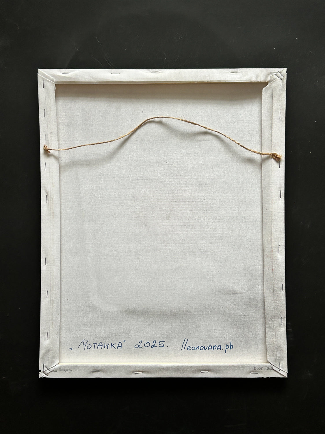 Motanka painted on canvas (40x50 cm). (1095 AL)