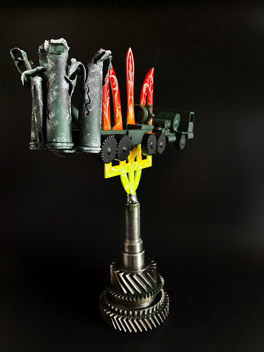 S400 Triumf do Ocupante empalado no Tryzub