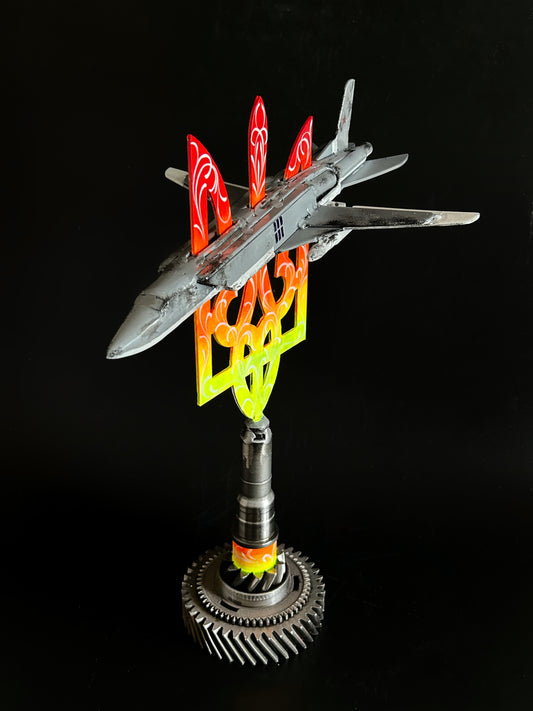 TU22M3 derrubado do ocupante empalado no Tryzub.