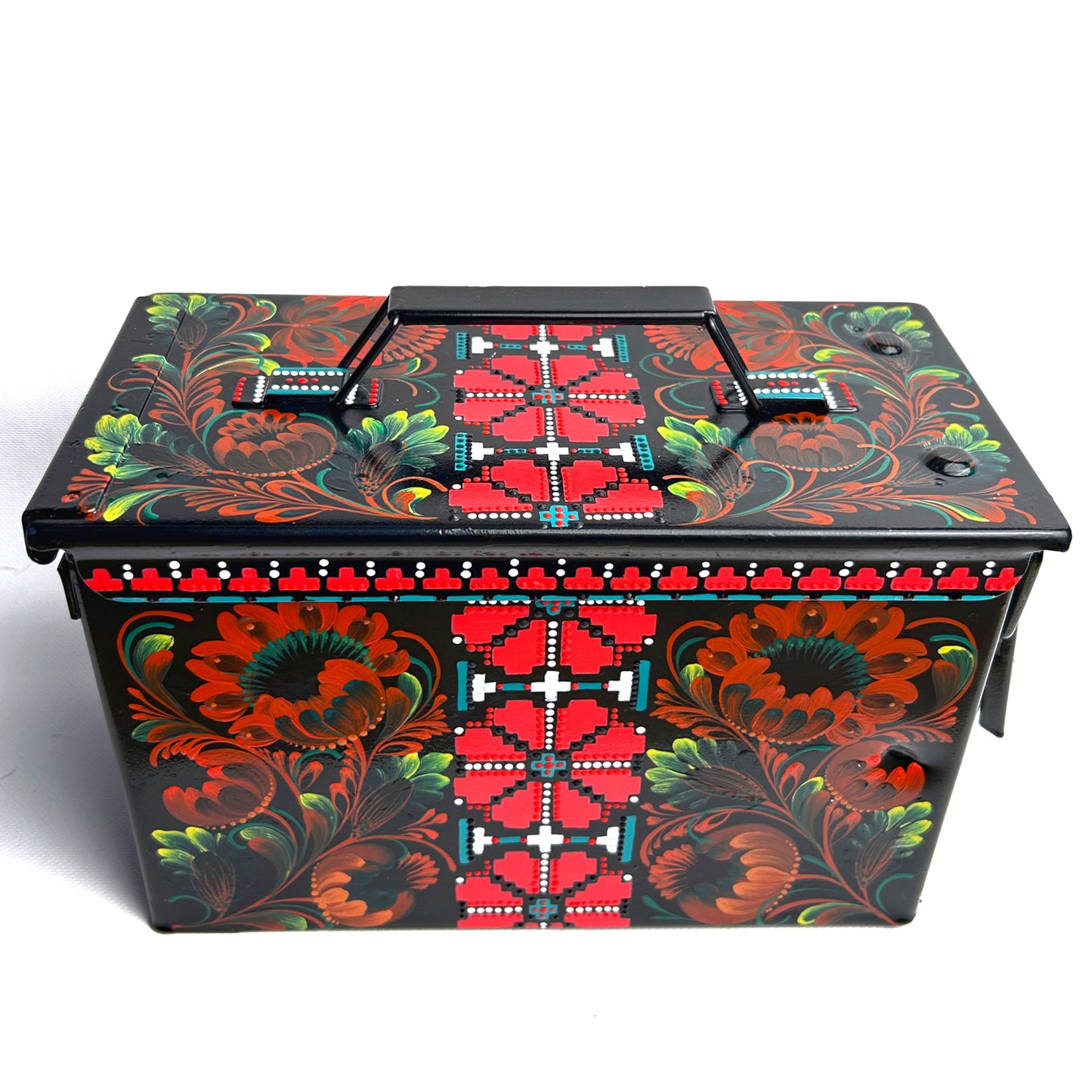 Metal ammunition box.. (300 x 150 x 180 mm). (1250 AL)