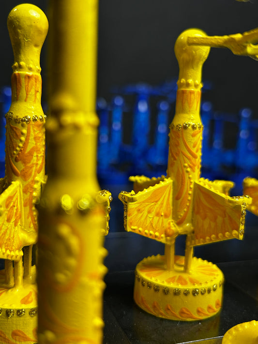 Ukrainian Drone Chess Set designed by Hisoshi Art Studio and painted by Anastasia Leonova