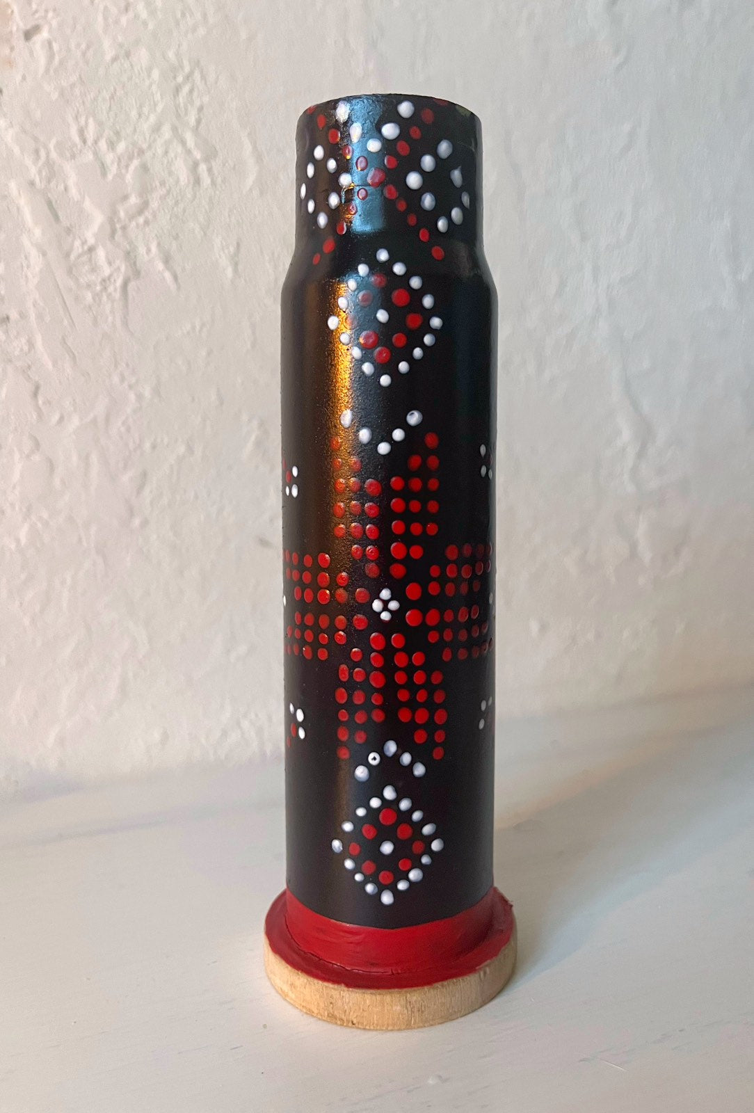 30mm shell with painted patterns. (1249 AH)