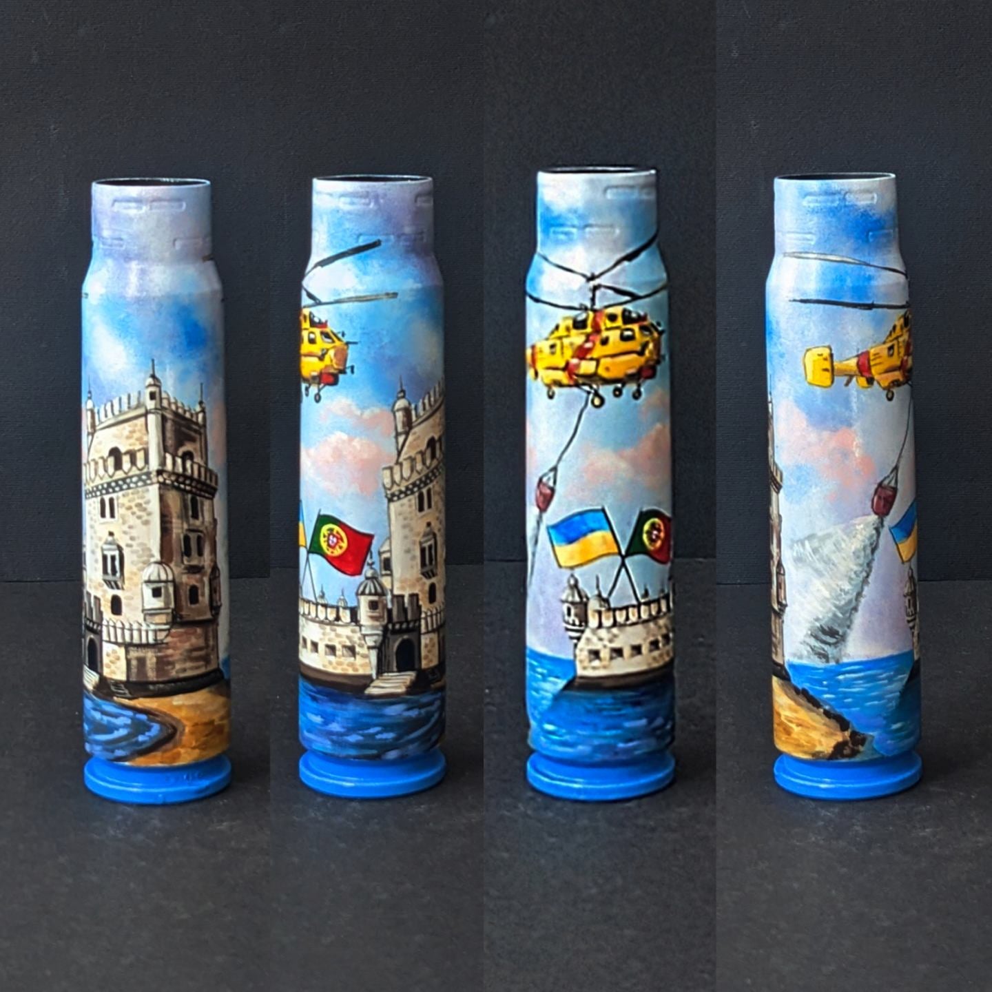 Portugal: 30mm shell drawing - Thank you Portugal. (1129 CR)