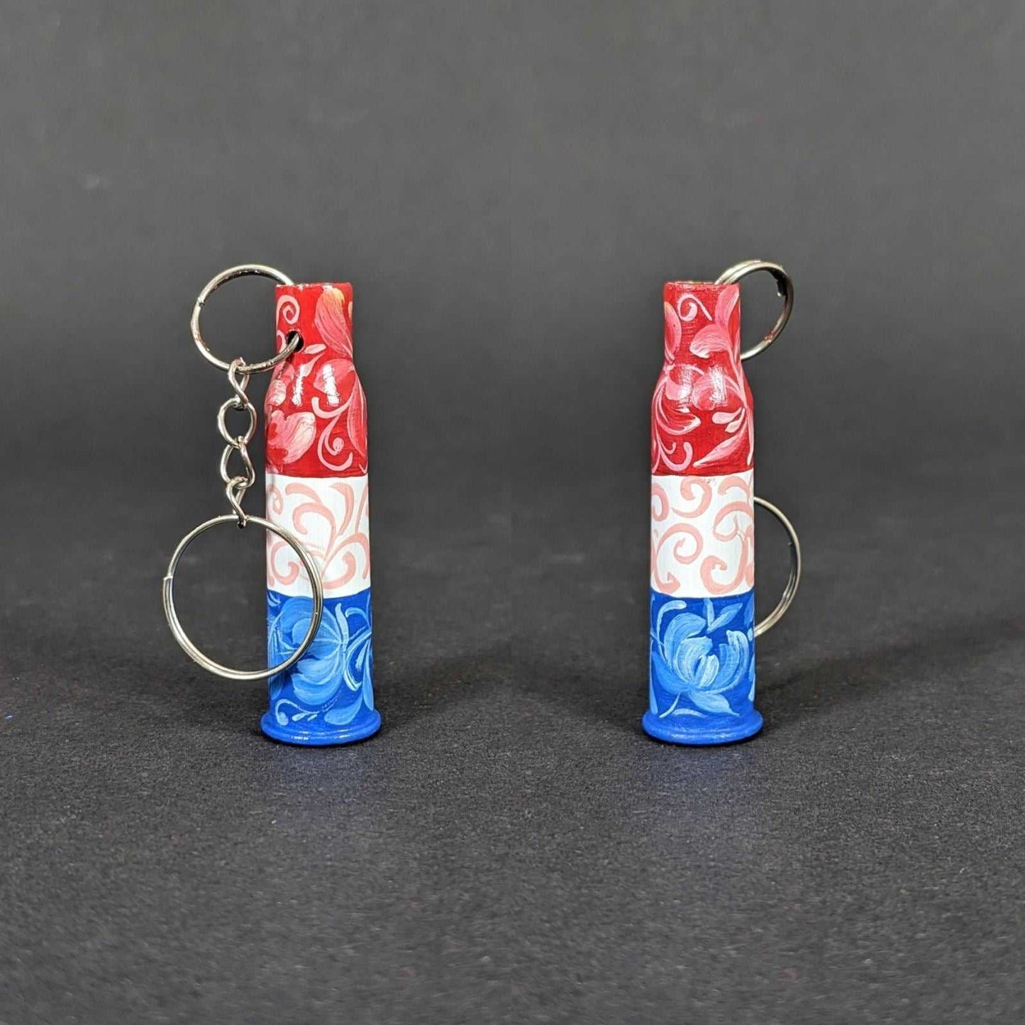 Netherlands small caliber keychain painted with Dutch flag colors