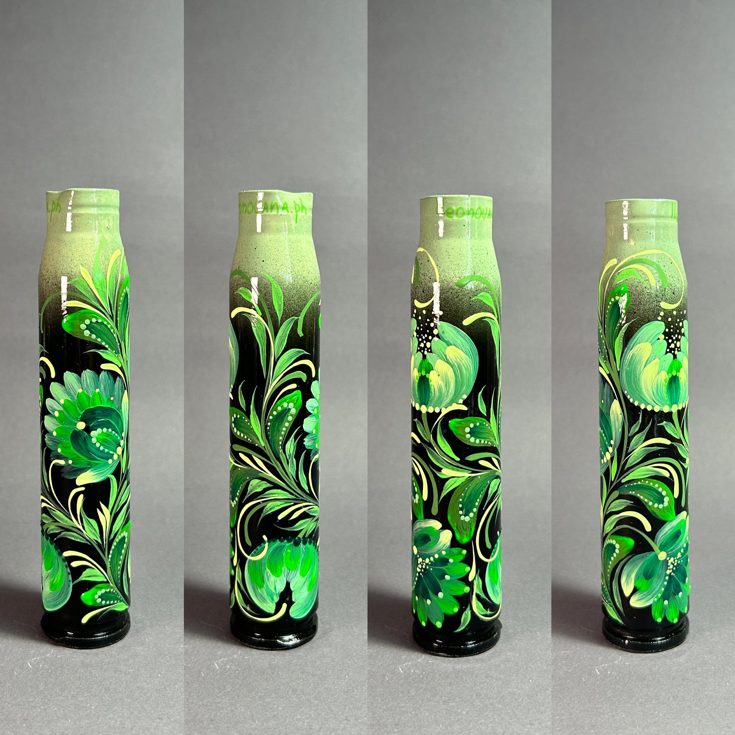 Estojo de 30mm gasto com desenho de padrões. (1146 AL)