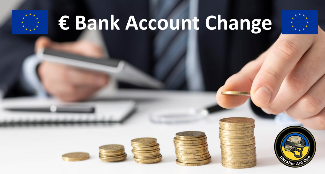 Important Change for €-Donors: New € Bank Account