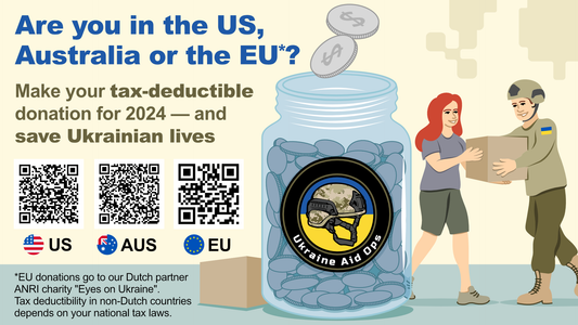 Your tax-deductible donation for Ukraine (USA, Australia, EU)!