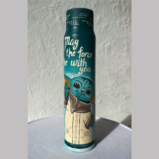 30mm shell with drawing of Yoda (#2)