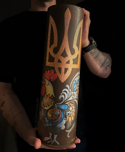 Painted 122mm tube. (1091 AL)