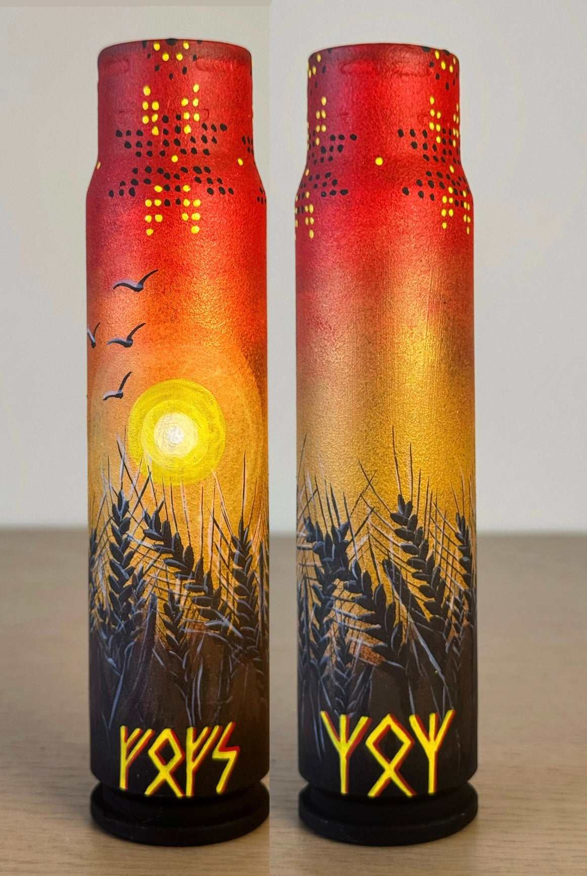 Sunset. Painted on 30mm shell. (1512 AH)
