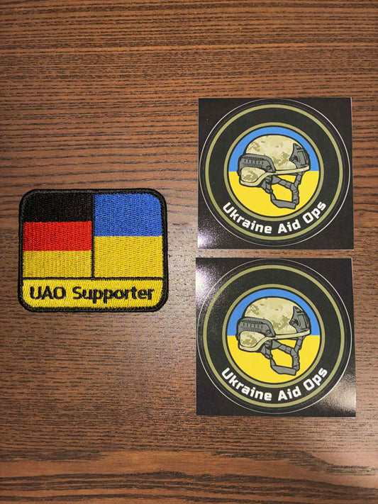 Przekaż darowiznę, aby otrzymać: UAO Support Patch (Niemcy) + 2 naklejki UAO