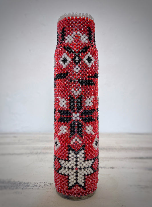 30mm shell made with cross stitching beads. (1118 AH)