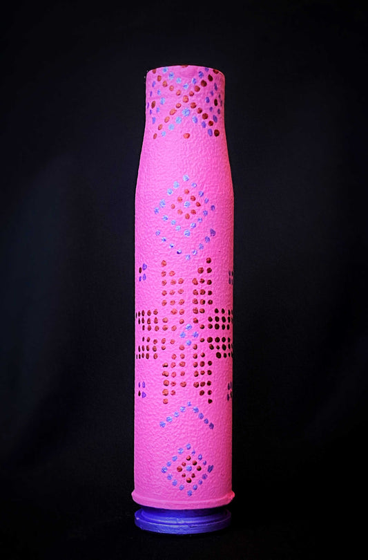23mm shell with intricate patterns designed by Anna Huliaieva, 15cm tall artwork