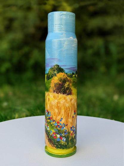 30mm shell with drawing of rural road (#801)