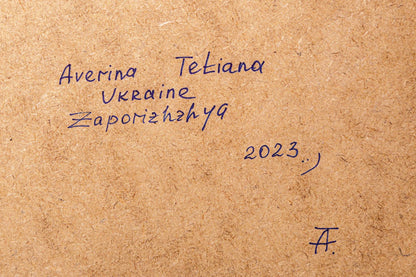 "Sirena antiaerea attiva". Mappa in lana dell'Ucraina composta da 300 freccette