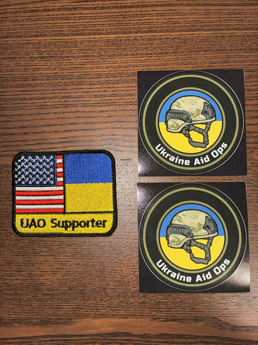 Przekaż darowiznę, aby otrzymać: UAO Support Patch (USA) + 2 naklejki UAO