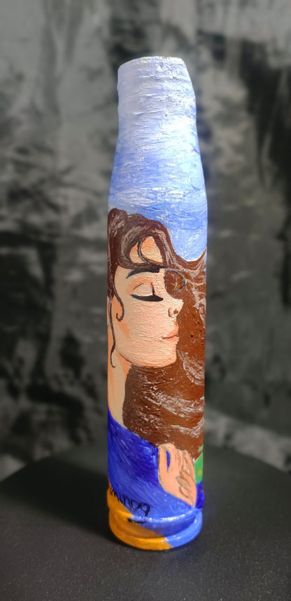 23mm shell with drawing of Ukrainian girl. (#713)