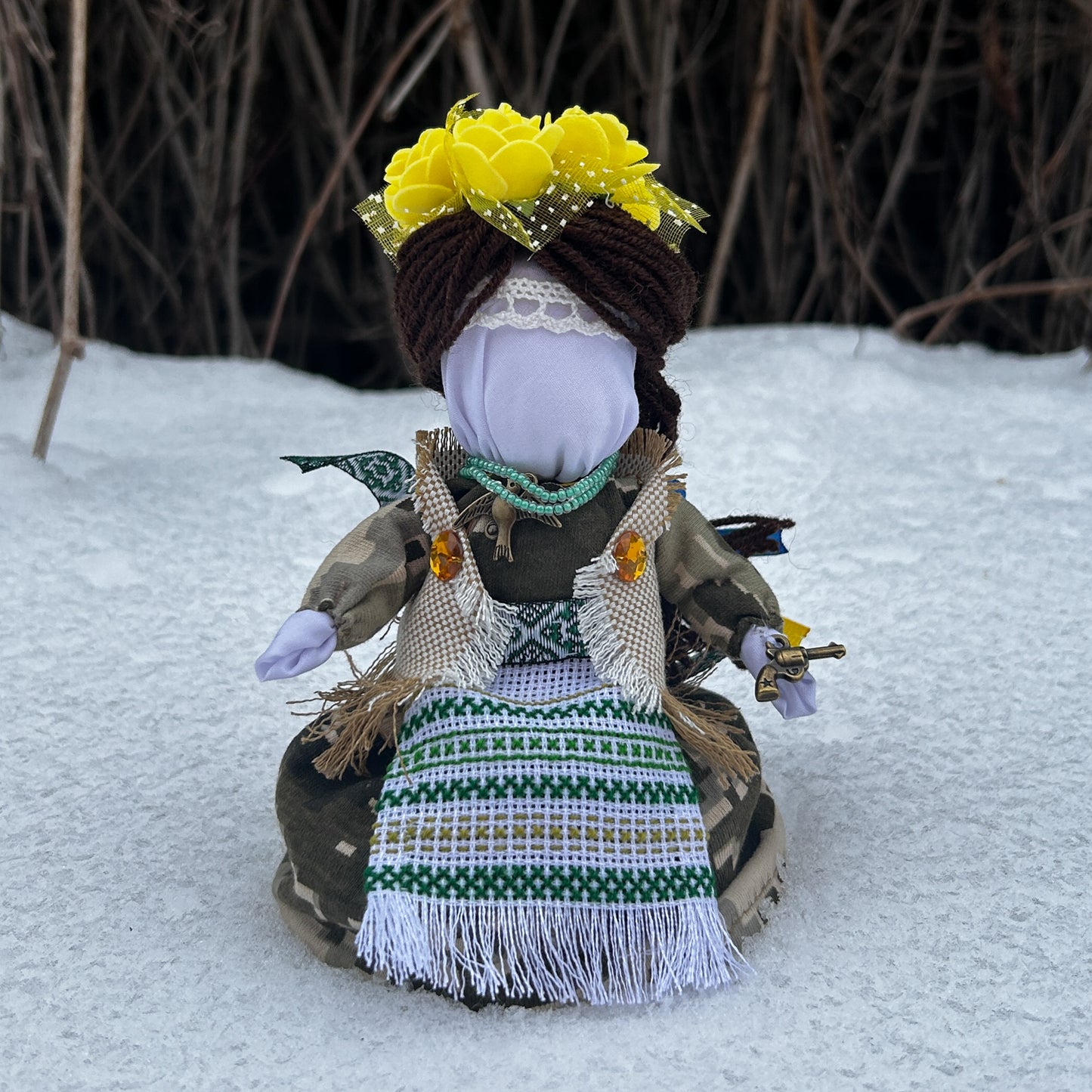 Handmade Ukrainian Doll. (1246 OV)