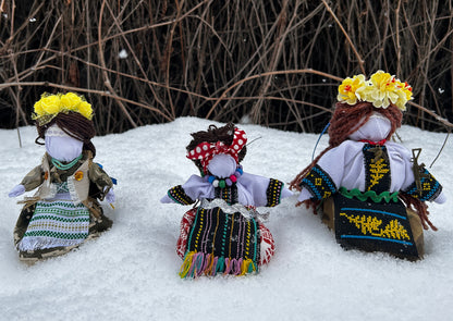 Three Handmade Ukrainian Dolls. (1247 OV)