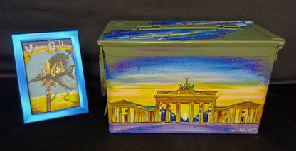 Germany: Painted .50 caliber ammo box - Thank you Germany.