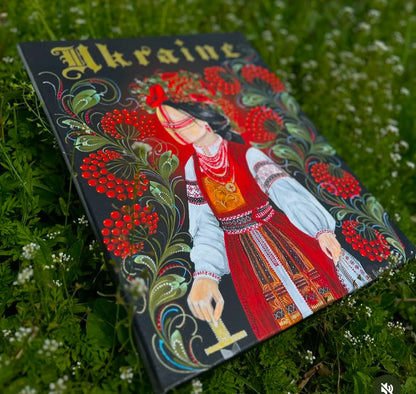 Motanka painted on canvas (40x50 cm). (1095 AL)