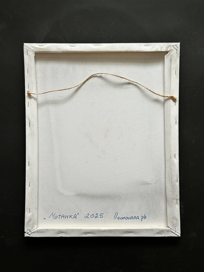 Motanka painted on canvas (40x50 cm). (1095 AL)