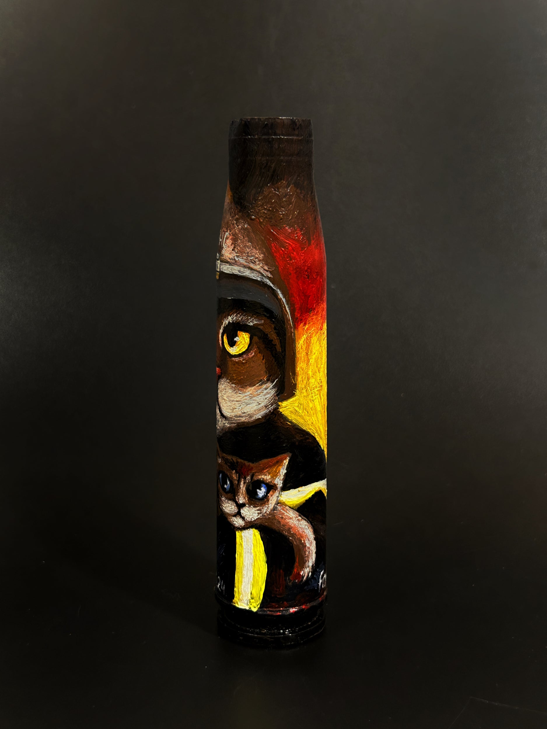 30mm shell with drawing of rescuer cat saving a kitten. (#705 ...