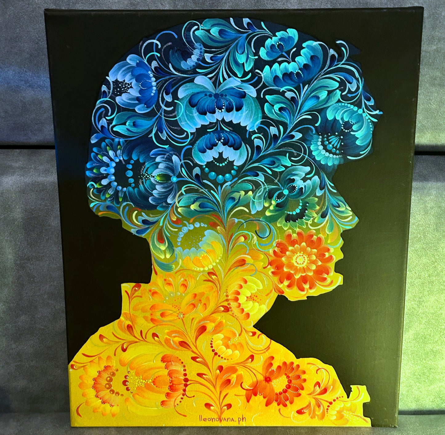 Silueta militar. (40x50cm). (1098 AL)