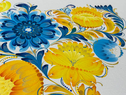 Map of Ukraine painted on canvas (1145 AL)