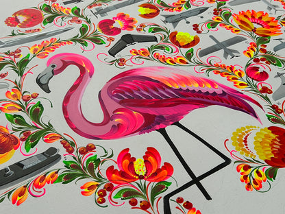 Map of drones made in Ukraine. (61.5 x 91.5cm). (1155 AL)