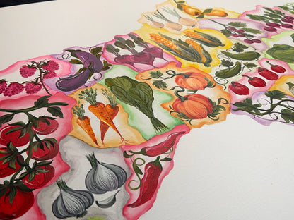 Map of Ukrainian Harvest. (61.5 x 91.5cm). (1156 AL)