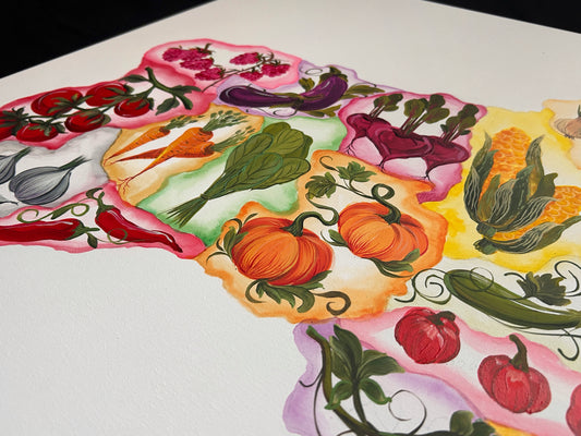 Map of Ukrainian Harvest. (61.5 x 91.5cm). (1156 AL)