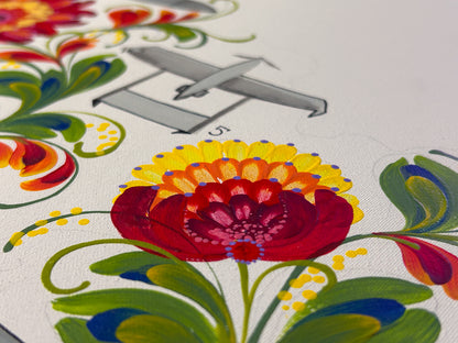 Map of drones made in Ukraine. (61.5 x 91.5cm). (1178 AL)