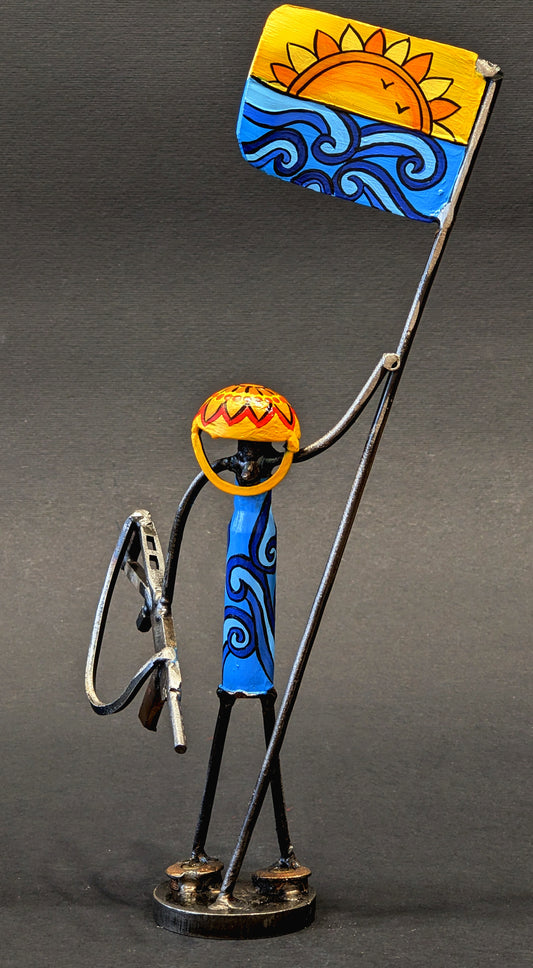 Mini-Soldato con Bandiera (alto 17 cm) (1193 CR)