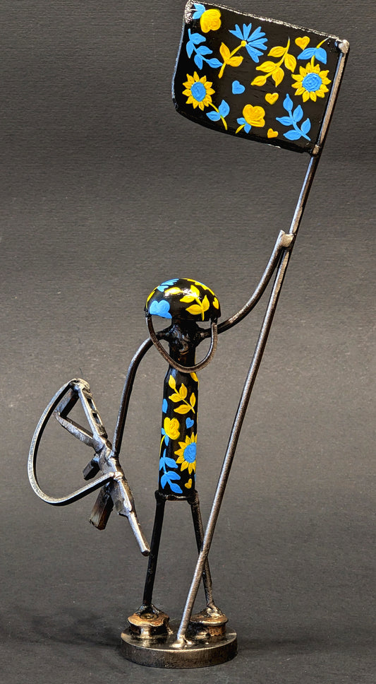 Mini-Soldato con Bandiera (alto 17 cm) (1196 CR)