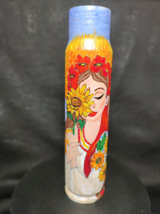 Ukrainian Girl painted on 30mm shell (#719). Painted by Julia Seminoh.