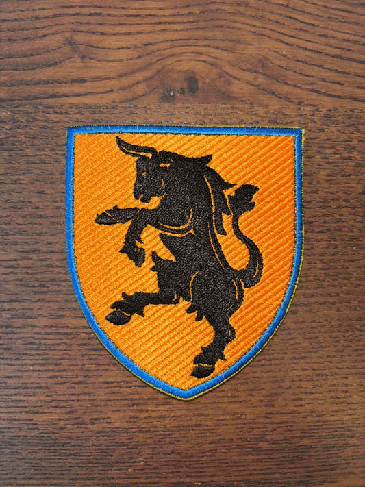 Patch of the 43rd Mechanized Brigade supporting Ukrainian defenders with donations