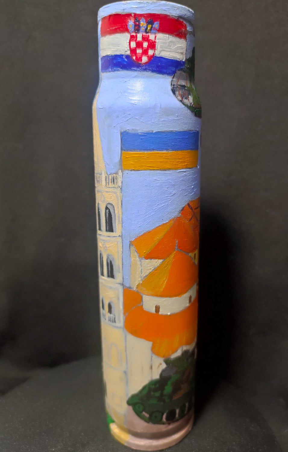 Croatia: 30mm shell drawing - "Thank you Croatia."