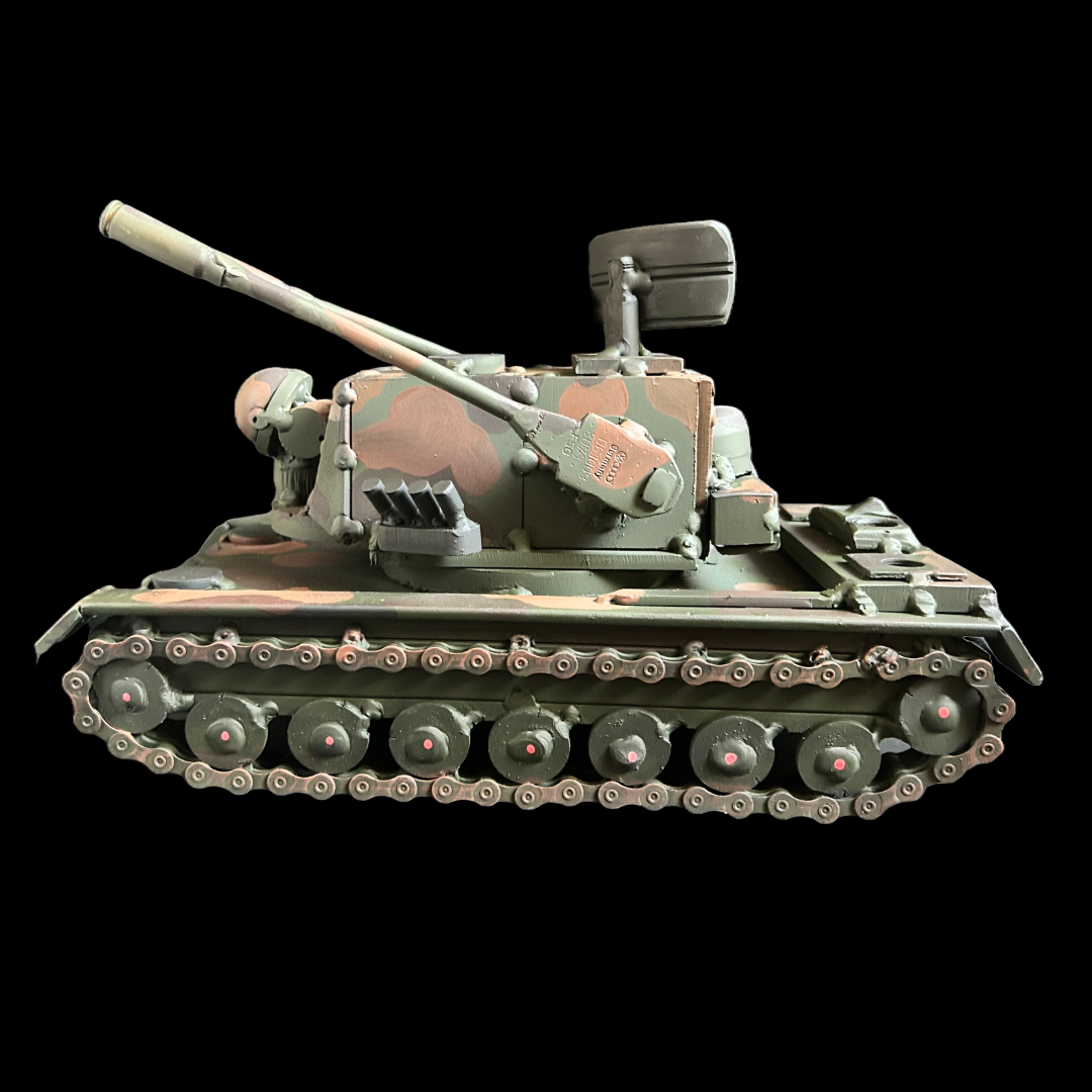 Flakpanzer Gepard – 29 x 16,5 x 18 cm (L x B x H).