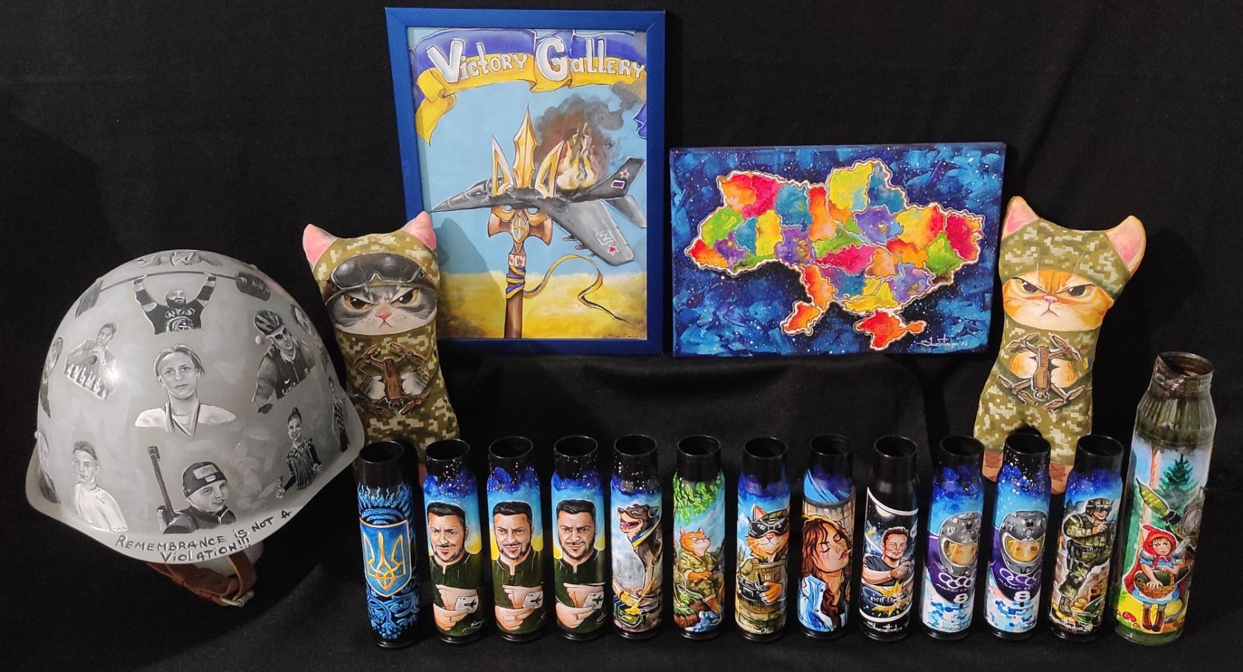 Victory Gallery: Unique Ukrainian Art Made from Battlefield Shells
