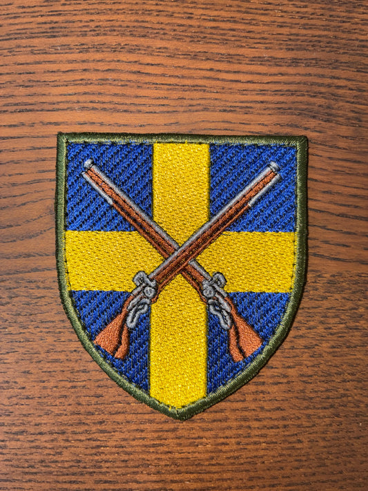 Patch of the 144th Mechanized Brigade supporting Ukrainian defenders