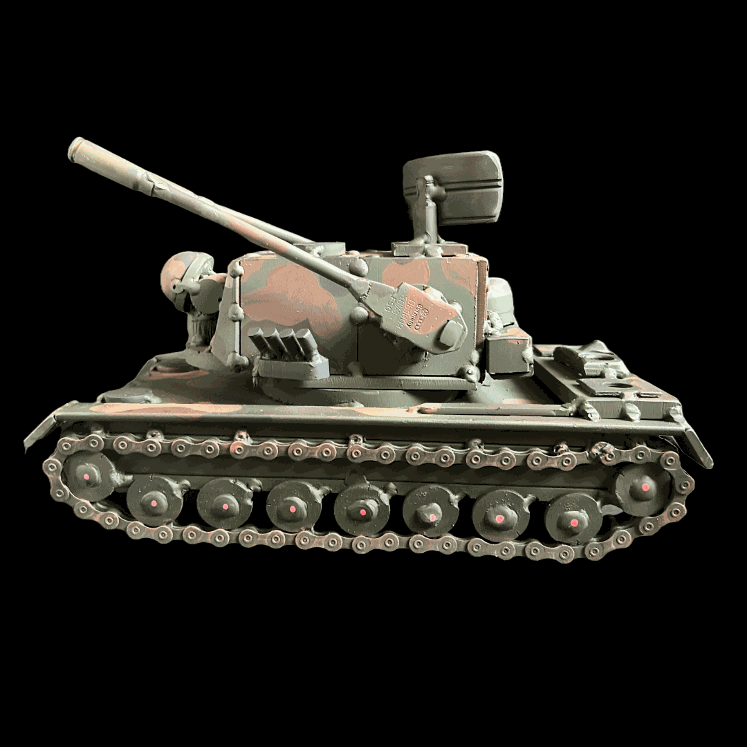 Flakpanzer Gepard model 29x16.5x18cm detailed artwork by Hisoshi Art Studio and Anastasia Leonova